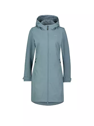 MERU | Damen Winter Softshellmantel Touloluse Hoodie | grau
